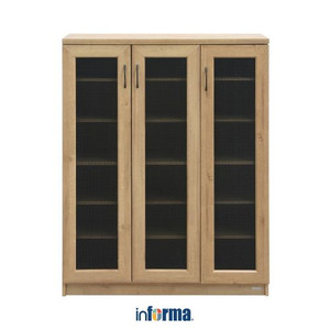 INFORMA - LEMARI PENYIMPANAN - PEDRO 3 DOORS CABINET OAK