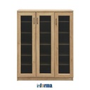 INFORMA - LEMARI PENYIMPANAN - PEDRO 3 DOORS CABINET OAK