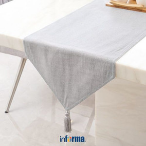 INFORMA - TAPLAK MEJA - TABLE RUNNER BASIC LINE GREY 33X180CM