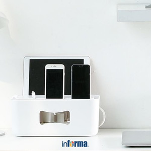 INFORMA - TEMPAT PENYIMPANAN - DESK ORGANIZER WHITE 31X13.8X13.3CM