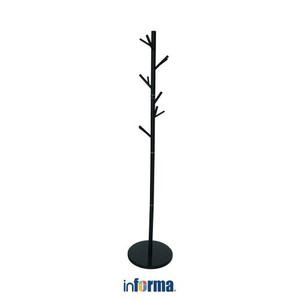 INFORMA - GANTUNGAN BAJU - METAL COAT HANGER GH615 MARBLE BASE BLK