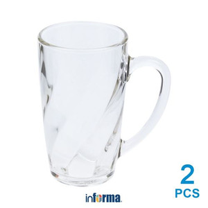 Informa - Glasslock 360 Ml Set 2 Pcs Spin Mug