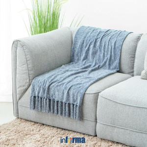 Informa - Selimut 130X150 Cm Caitlyn - Abu-Abu