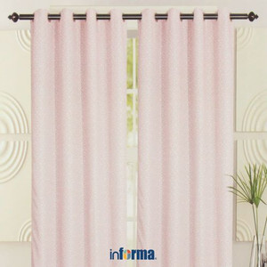 INFORMA - GORDEN SET - CURTAIN SET JACQ AZTEC PINK 135X250CM