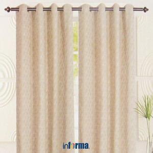 INFORMA - GORDEN SET - CURTAIN SET JACQ 1909T SAND 135X250CM