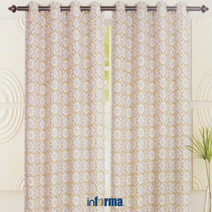 INFORMA - GORDEN SET - CURTAIN SET JACQ WINDROSE GRN 140X250CM