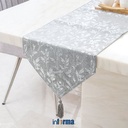 INFORMA - TAPLAK MEJA - TABLE RUNNER FOIL PRINT 90 GREY 33X180CM