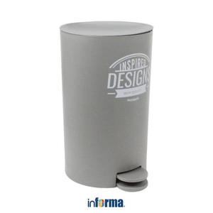 INFORMA - TEMPAT SAMPAH - PEDAL BIN GREY 18.3X18.3X30CM