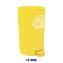 INFORMA - TEMPAT SAMPAH - PEDAL BIN YELLOW 18.3X18.3X30CM