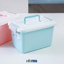 INFORMA - KOTAK PENYIMPANAN - STORAGE BOX W/ HANDHELD 5L BLUE