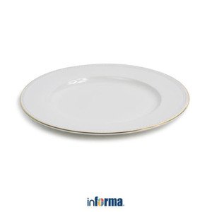 Informa - Appetite 27 Cm Piring Makan - Putih Gold