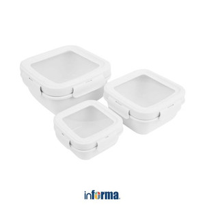 Informa - Appetite Set 3 Pcs Aria Wadah Makananan Square