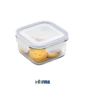 Informa - Glasslock 490 Ml Basic Wadah Makanan - Ungu