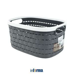 INFORMA - KOTAK PENYIMPANAN - POLKA OVAL STORAGE BOX S GREY