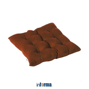 INFORMA - ALAS KURSI- CHAIR PAD SUEDE SOLID CLR ALMOND 44X44CM