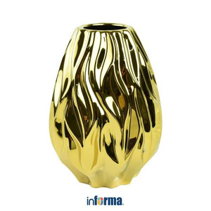 INFORMA - VAS - VASE FLAMING BIG 18X18X25CM GOLD