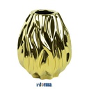 INFORMA - VAS - VASE FLAMING SMALL 16.5X16.5X20CM GOLD