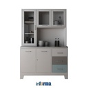 INFORMA FURNITURE DAPUR - SKY KITCHEN METAL CBNT WHITE (U/2)