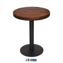 Informa 60 Cm London Elm Meja Bar Round - Hitam