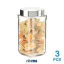 INFORMA - TOPLES MAKANAN - SYDNEY STORAGE JAR SET 3 PCS 1100 ML