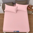 Informa - Linotela 180X200 Cm Seprai King Katun - Soft Pink