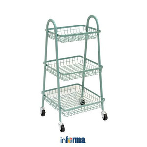 INFORMA - TROLI DAPUR - WARNER KITCHEN TROLLEY GREEN