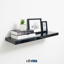 INFORMA - FLOATING SHELF L80 BLACK