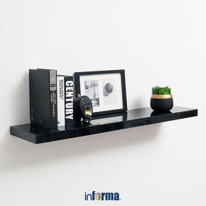 INFORMA - FLOATING SHELF L100 BLACK