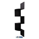 INFORMA - GILDA WALL MOUNTED CORNER SHELF BLACK