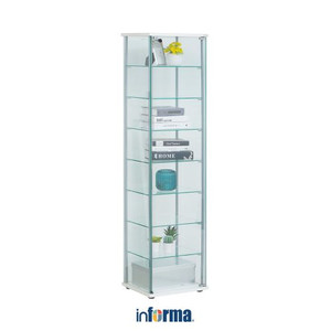 INFORMA Lemari Pajangan - NEWVY CURIO 8TIER W/ LOCK WHITE