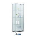 INFORMA Lemari Pajangan - NEWVY CURIO 4 TIER 2 DOORS W/LOCK BLACK