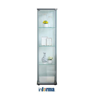 INFORMA Lemari Pajangan - NEWVY CURIO 4 TIER BLACK