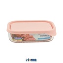 Informa - Glasslock 480Ml Wadah Makanan Freezer - Pink