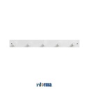 INFORMA - GANTUNGAN DINDING-WALL HOOKS 5 48X5X3CM WHT