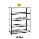 INFORMA - RAK SEPATU-BRANDON 4 TIER SHOE RACK 63X30X83CM