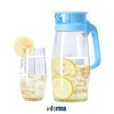 Informa - Libbey Sereno Set 5 Pcs Teko Minum & Gelas - Biru