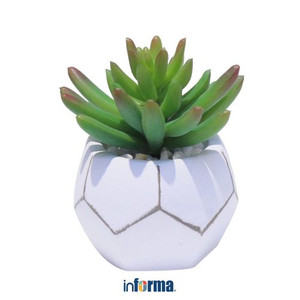 INFORMA - BUNGA PLASTIK - ARTIFICIAL LOTUS IN POT 46G 9X9X10.2CM