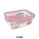 Informa - Glasslock 970 Ml Fancy Wadah Makanan - Ungu