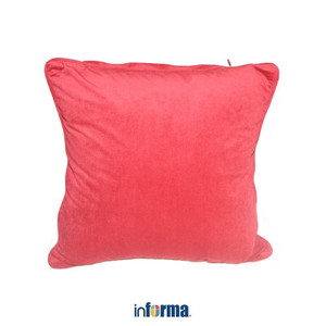 SARUNG BANTAL SOFA CUSHION COVER VELVET 45X45CM RED