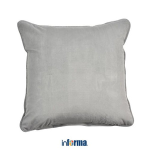 Informa 45X45 cm Sarung Bantal Sofa Velvet - Silver Sconce