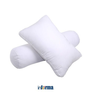 Informa Set 2 Pcs Bantal & Guling Dacron - Putih