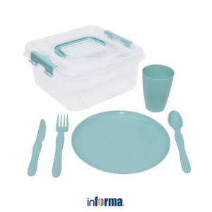 Informa - Appetite Set 30 Pcs My Box Picnic Perlengkapan Makan - Hijau