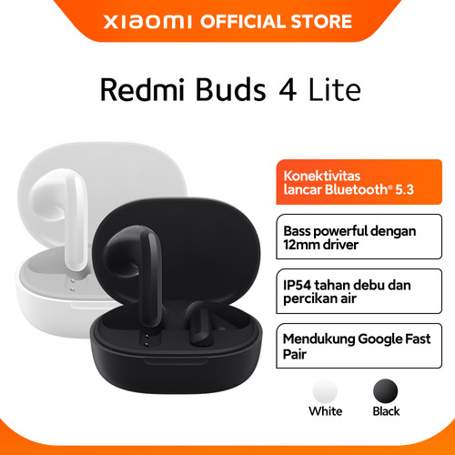 Official Xiaomi Redmi Buds 4 Lite Bluetooth® 5.3 IP54 Driver 12mm