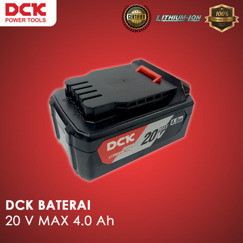 DCK Battery / Baterai 20V Max 4.0 Ah