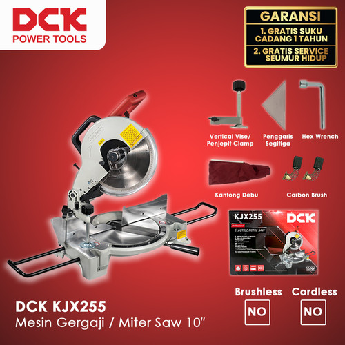 DCK KJX255 Mesin Gergaji / Miter Saw 10"