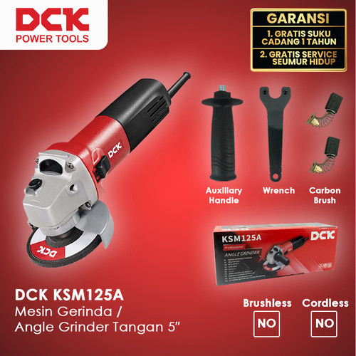 DCK KSM125A Mesin Gerinda / Angle Grinder Tangan 5"