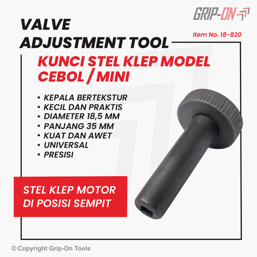 GRIP-ON VALVE ADJUSTMENT TOOL KUNCI STEL MOTOR MODEL CEBOL / MINI