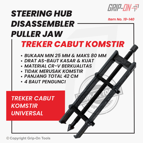 GRIP-ON STEERING HUB DISASSEMBLER JAW TREKER CABUT KOMSTIR 23-80 MM