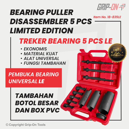 BEARING PULLER TREKER LEPAS BEARING 5PCS LE + EXTRA SELONGSONG BESAR