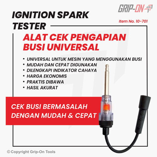 GRIP-ON IGNITION SPARK TESTER / ALAT TEST CEK PENGAPIAN BUSI GRIP ON